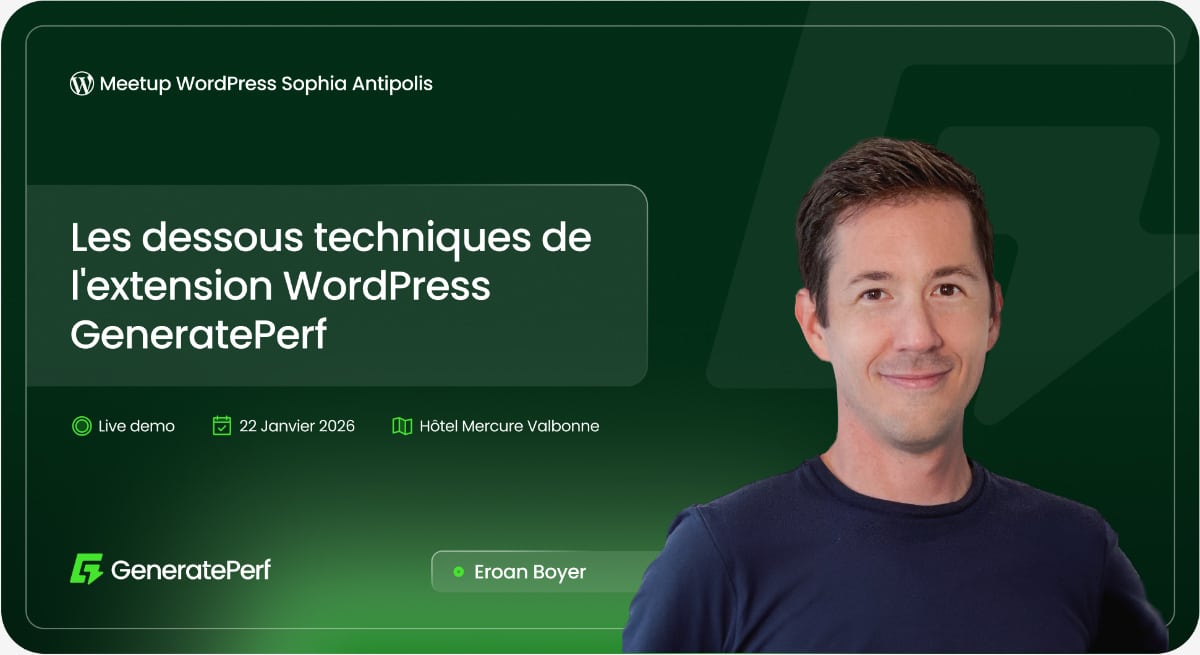 Les dessous techniques de l'extension GeneratePerf